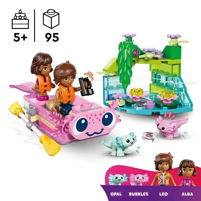 Lego Friends 42681 Bateau d'Aventures Axolotl - Jeu de Construction avec Figurines et Accessoires pour Enfants à partir de 5 ans