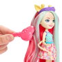 Mattel Enchantimals - Poupée Glam Party Jirafa avec extension de cheveux, accessoires et animal de compagnie - Réf. Hnv29