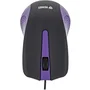Yenkee YMS 1015PE Souris Filaire avec 3 Boutons, Capteur Optique 1000 DPI, Surface Anti-Transpiration et Fil de 1,25 m - Violet