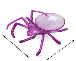 Bandeau décoratif pour fêtes en forme d'araignée, violet, 24 x 23 x 6 cm - idéal pour Halloween ou anniversaire à thème