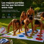 JugaToys Toalla Juego Twister en mochila y ruleta impermeable, 100x100cm