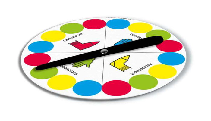 JugaToys Toalla Juego Twister en mochila y ruleta impermeable, 100x100cm