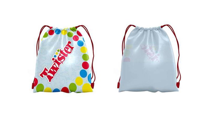 JugaToys Toalla Juego Twister en mochila y ruleta impermeable, 100x100cm