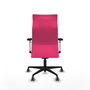 Piqueras Y Crespo Fauteuil de Bureau Albacete, Similicuir Rose, Mécanisme Synchrone