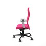 Piqueras Y Crespo Fauteuil de Bureau Albacete, Similicuir Rose, Mécanisme Synchrone