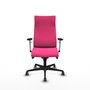 Piqueras Y Crespo Fauteuil de Bureau Albacete, Similicuir Rose, Mécanisme Synchrone