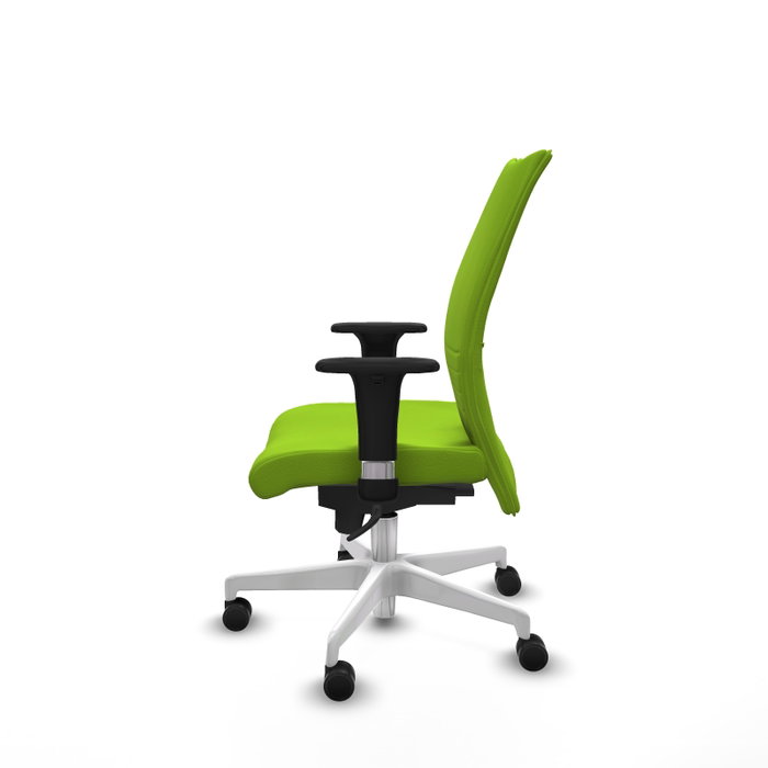 Piqueras Y Crespo Chaise de bureau Albacete confidente, Similicuir Pistache, Base Blanche Piqueras Y Crespo Chaise de bureau Albacete confidente, Similicuir Pistache, Base Blanche