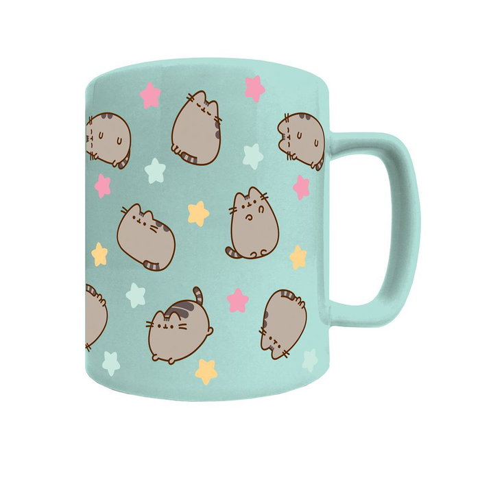 Pyramid - Mug tasse à couverture en peluche Pusheen 440 ml, céramique, compatible micro-ondes et lave-vaisselle
