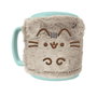 Pyramid - Mug tasse à couverture en peluche Pusheen 440 ml, céramique, compatible micro-ondes et lave-vaisselle