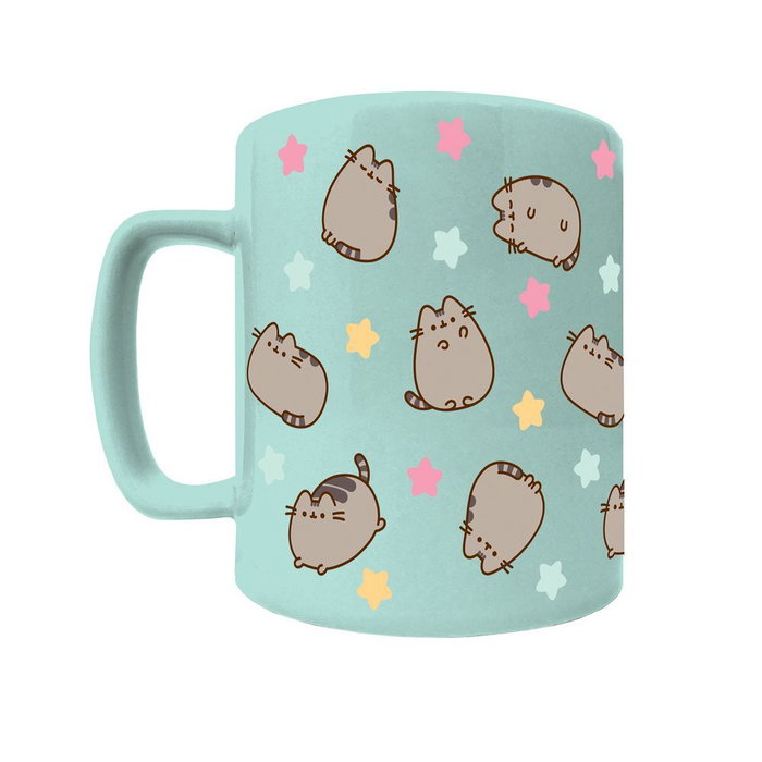 Pyramid - Mug tasse à couverture en peluche Pusheen 440 ml, céramique, compatible micro-ondes et lave-vaisselle