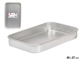 KINVARA RUSTIDERA ALUMINIO 45X27CM Plata, lot de 6