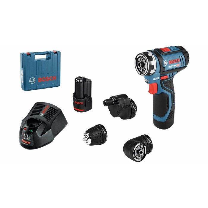 Bosch Professional GSR 12V-15 FC Perceuse-visseuse avec 2 batteries 2,0Ah et chargeur Bosch Professional GSR 12V-15 FC Perceuse-visseuse avec 2 batteries 2,0Ah et chargeur