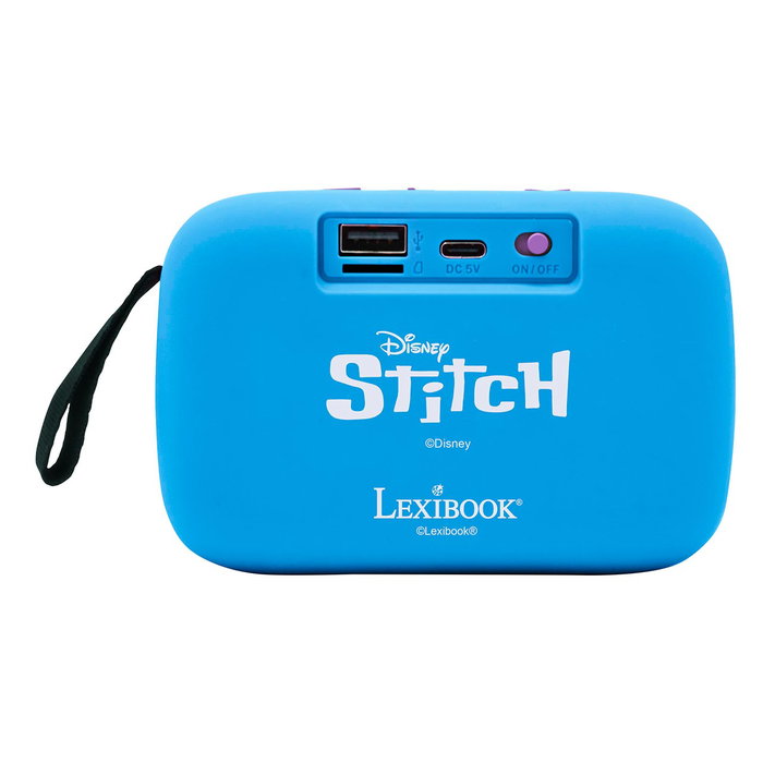 Lexibook - Enceinte Portable Bluetooth Stitch - Design Stitch officiel - Contrôles tactiles - Son clair et puissant - Pour smartphone et tablette