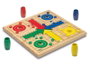 Cayro Juego Parchis - Oca 30x30x6 - Jeu de société du Nain jaune et des Petits chevaux en bois pour enfants à partir de 5 ans
