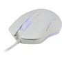G-Lab Souris Gamer Kult Helium Filaire, 6400 DPI, 6 Boutons, Rétroéclairage 7 Couleurs, Blanc - 125x39x68 mm