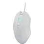 G-Lab Souris Gamer Kult Helium Filaire, 6400 DPI, 6 Boutons, Rétroéclairage 7 Couleurs, Blanc - 125x39x68 mm