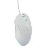 G-Lab Souris Gamer Kult Helium Filaire, 6400 DPI, 6 Boutons, Rétroéclairage 7 Couleurs, Blanc - 125x39x68 mm
