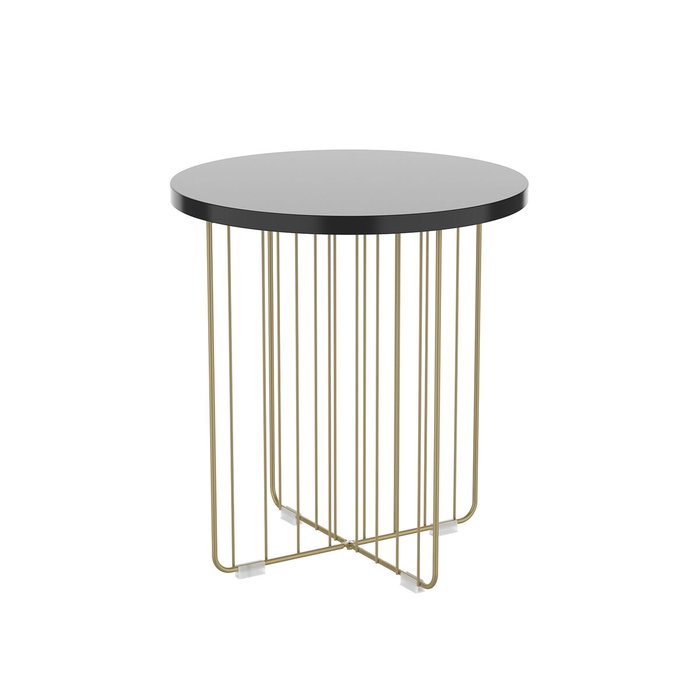 Vinthera Table d'appoint en acier Moa Doré 44x47,8 cm Vinthera Table d'appoint en acier Moa Doré 44x47,8 cm