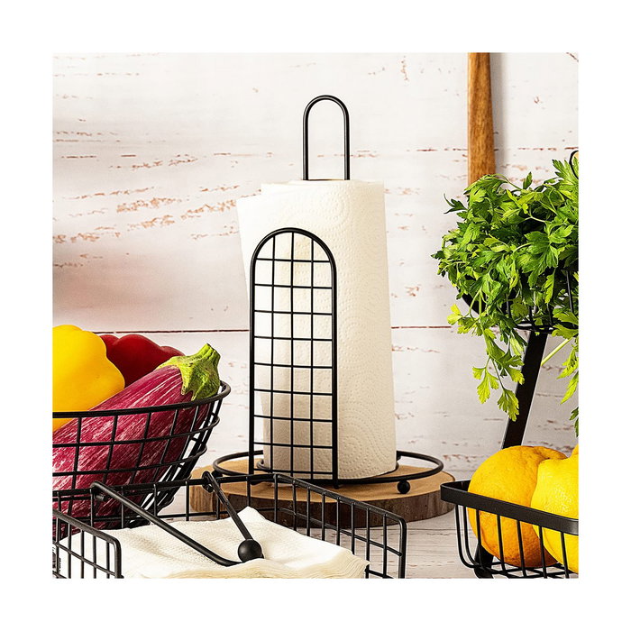 Support pour Ustensiles de Cuisine Quid Ebano Métal 18x18x31 cm