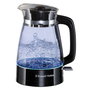 Russell Hobbs Bouilloire électrique Classic Glass 1,7 litre noire 26080-70, capacité 1,7L, design verre
