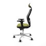 Piqueras y Crespo 2D086G1 Chaise de Bureau avec Appui-tête Vert Olive