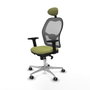 Piqueras y Crespo 2D086G1 Chaise de Bureau avec Appui-tête Vert Olive