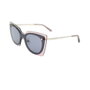 Swarovski Gafas SK0201 Lunettes de Soleil Femme Monture Métallique Carrée Protection UV400 140 mm