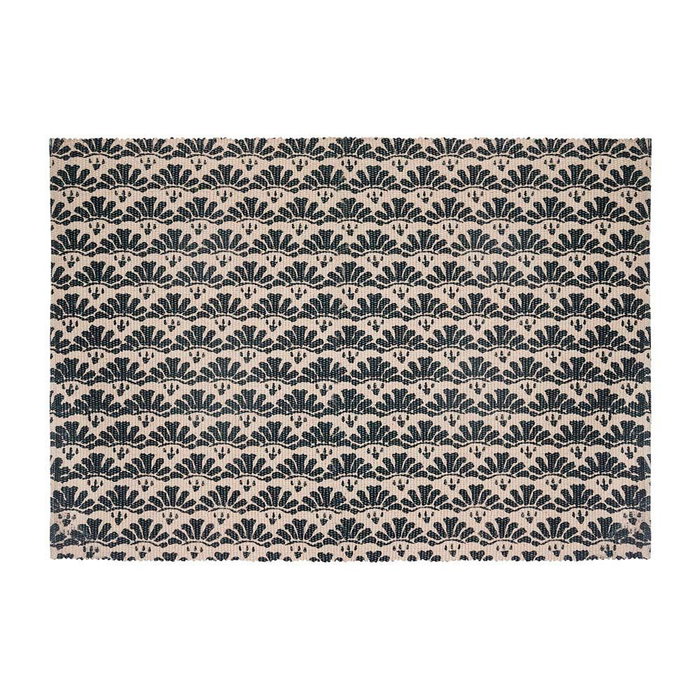 Tapis Atmosphera Noir Beige Coton Multicouleur 60 x 90 cm