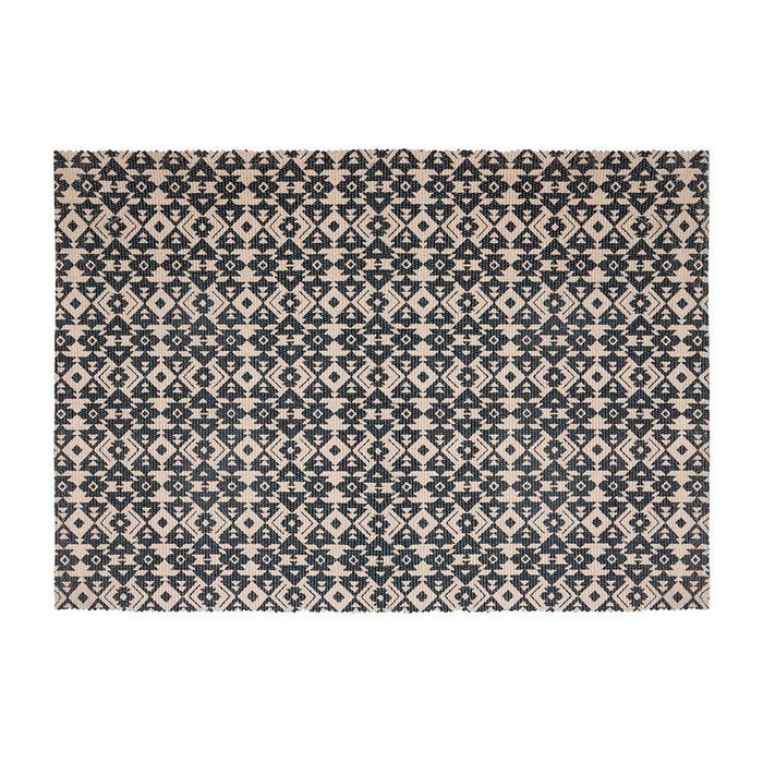 Tapis Atmosphera Noir Beige Coton Multicouleur 60 x 90 cm