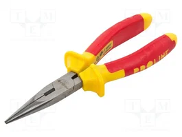 PROLINE Pince isolée à bec demi-rond 160 mm