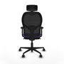 Piqueras y Crespo Chaise de Bureau avec Appui-tête 2D036N2 Lila