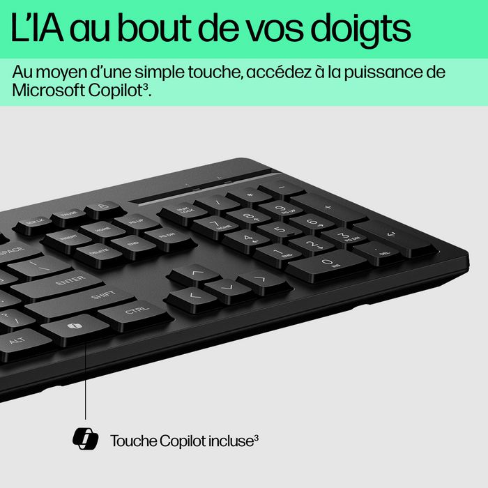 HP Clavier filaire HP 125 Noir