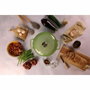 Menastyl Cocotte Ronde en Fonte Émaillée Verte 7L