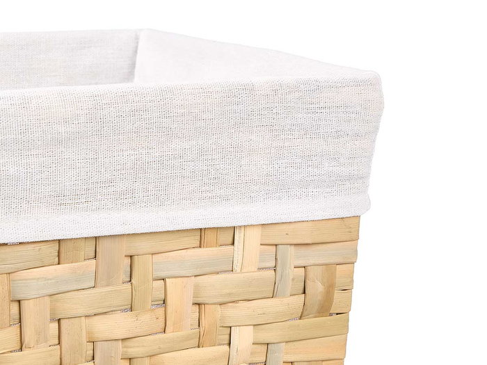 KIPIT Panier de rangement pour garde-robe Madera-Blanco