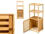 Berilo Meuble avec Porte et 3 Étagères en Bambou 34x100x33 cm
