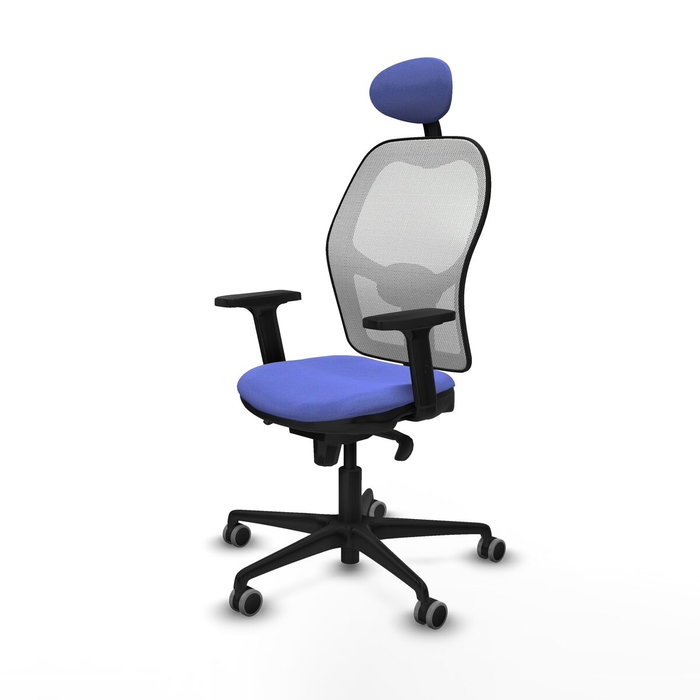 Piqueras y Crespo 2D036G1 Chaise de Bureau avec Appui-tête Bleu clair
