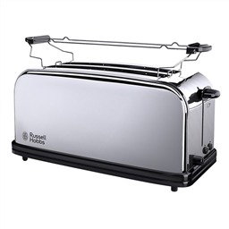 Russell Hobbs 23520-56 Grille-pain 2 fentes longues avec réglage de cuisson et fonction pain congelé, plateau à miettes amovible