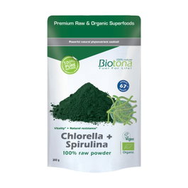 Biotona Chlorella Spirulina Raw Bio 200 g