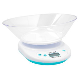 DCook Balance de Cuisine Gallery Blanche 20x16x12 cm - 5 kg