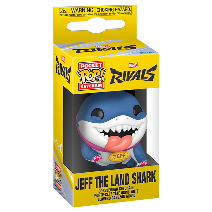 FUNKO Llavero Pocket POP! Marvel Rivals Jeff the Land Shark