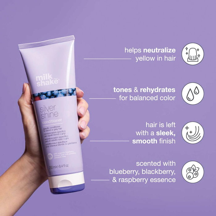 Conditionneur pour Cheveux blonds ou gris Milk Shake