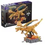 Mega Construx - HMW05 - Coffret de Construction Pokémon Dracaufeu en Mouvement (1663 pièces) - Figurine Articulée Détachable avec Base Décorative