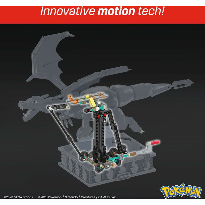 Mega Construx Pokémon Motion Charizard - Kit de construction 1664 pièces