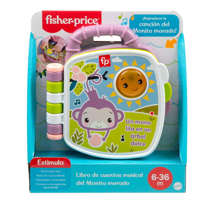 Fisher-Price Livre musical Mono morado