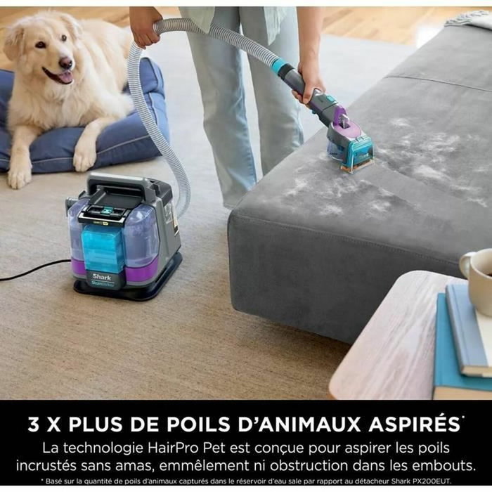 Shark PX250EUT StainStriker Détacheur HairPro Pet