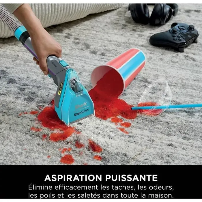 Shark PX250EUT StainStriker Détacheur HairPro Pet pour tapis, moquettes, canapés, escaliers et voiture - 450 W - Réservoir 1,2 L