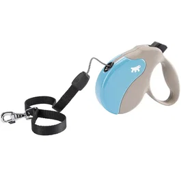 Ferplast Laisse Amigo M à cordon beige et bleu