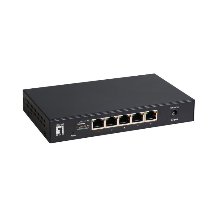 LevelOne GEU-0525 Switch non gestionnaire 5 ports 2,5 GbE Noir LevelOne GEU-0525 Switch non gestionnaire 5 ports 2,5 GbE Noir