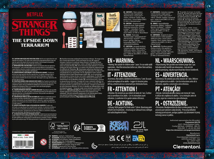 Clementoni Stranger Things - Terrarium Création Maison de Vecna et le Monde à l'envers Clementoni Stranger Things - Terrarium Création Maison de Vecna et le Monde à l'envers