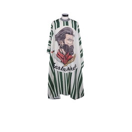 Bifull Cape de coupe SEDA col en silicone vert Barber Hipster